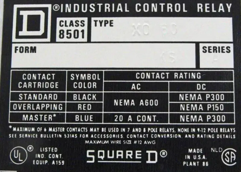 CUADRADO D 8501-X0-60