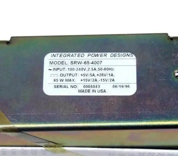DISEÑOS INTEGRADOS DE POTENCIA SRW-65-4007