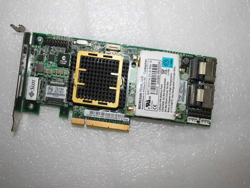 SUN 375-3536 Tarjeta de matriz RAID PCI-E SAS con batería