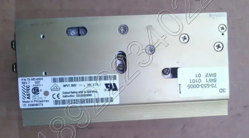 Fuente de alimentación ASTEC 73-553-0005 20V 2,7A
