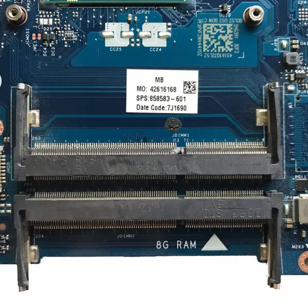 Placa base HP 858583-001 858583-501 858583-601 LA-D703P