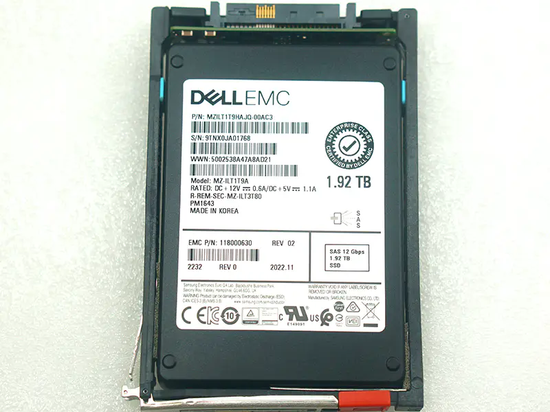 Unidad SSD Dell EMC 400-BGLD Unity 1,92T SAS 12Gb