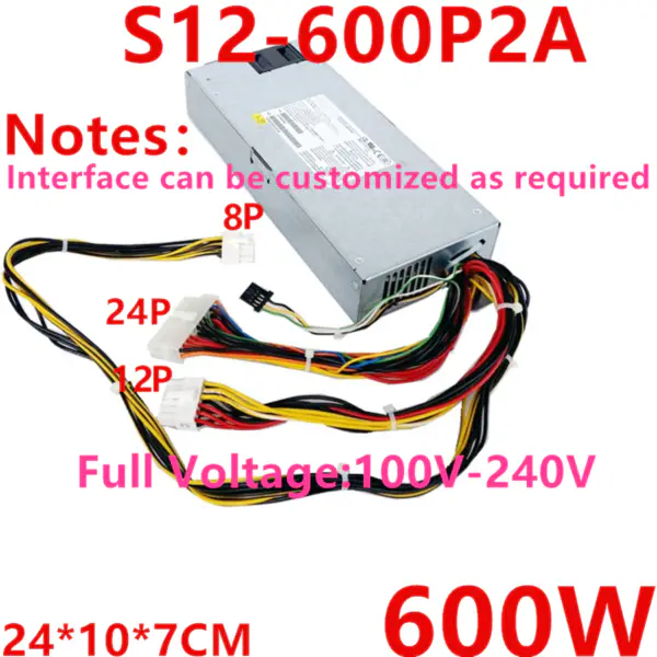 Fuente de alimentación para Supermicro Chicony 600W Switching Power Supply S12-600P2A