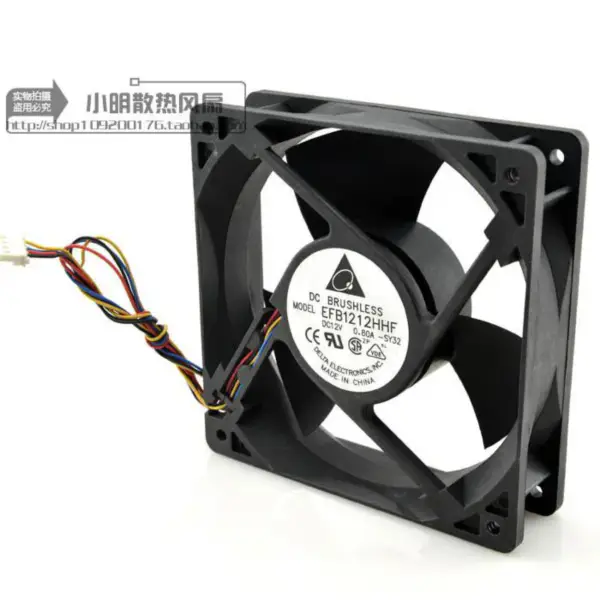 Ventilador Delta EFB1212HHF 12V 0.80A 12CM 12038
