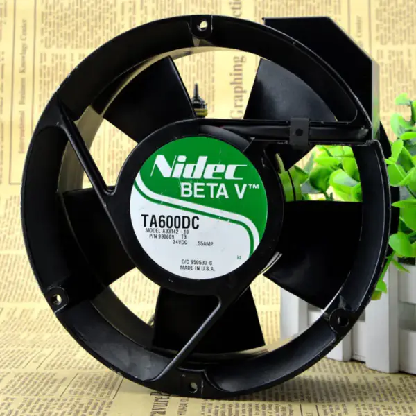 ventilador nidec TA600DC A33142-10 24V 0,55A 17CM 17050