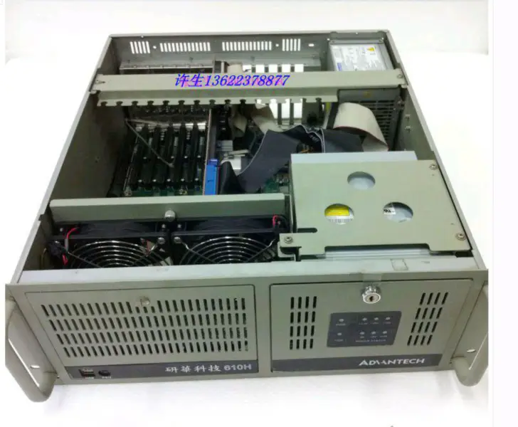 Advantech Placa base industrial IPC-610H 610L PCA-6006/6187/P4 2.8/1G/ 80G