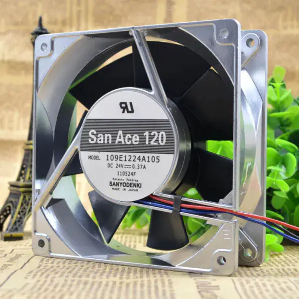 Ventilador Sanyo 109E1224A105 24V 0,37A 12cm 12038