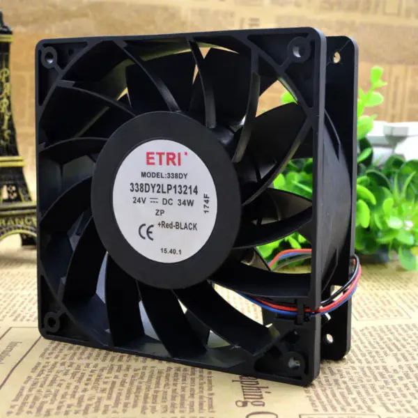 ETRI 338DY 2LP13214 Ventilador 24V 34W 12038 12CM 24V