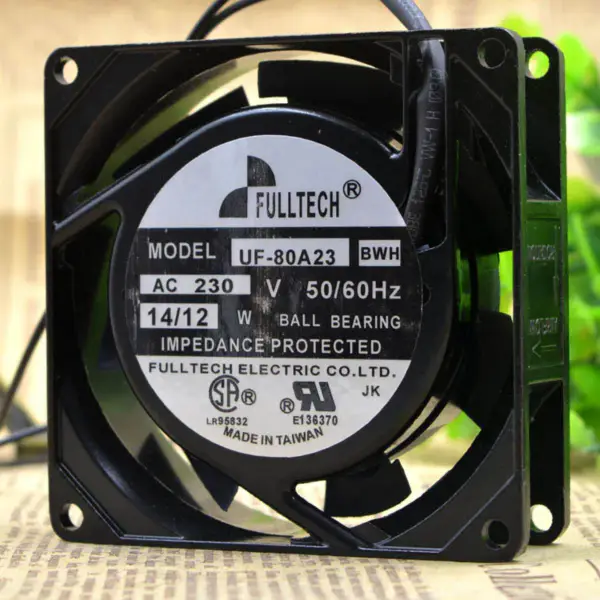 Ventilador FULLTECH UF-80A23BWH AC230V 8CM 8038