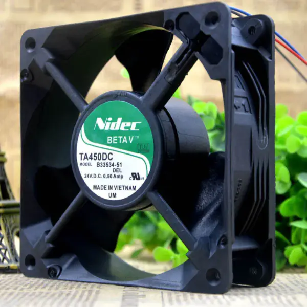 NIDEC 24V 0.50A 12038 TA450DC B33534-51 ventilador