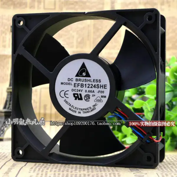 Delta Emerson DELTA EFB1224SHE-T8SB 12038 Ventilador CT 24V 0,66A