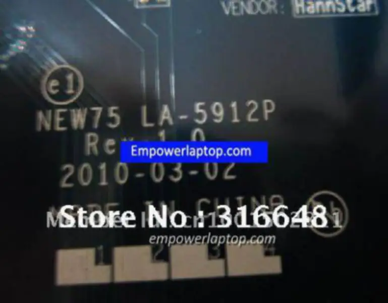Placa base Acer 5551 MBPTQ02001 LA-5912P 75