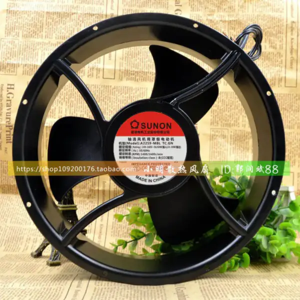 Ventilador SUNON 25489 AC220V A2259-MBL TC.GN 25.4CM