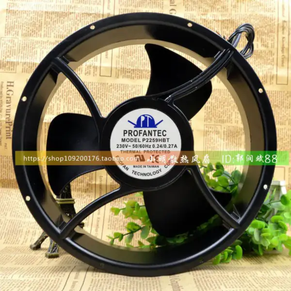 Ventilador PROFANTEC P2259HBL 25489 254*89MM 230V