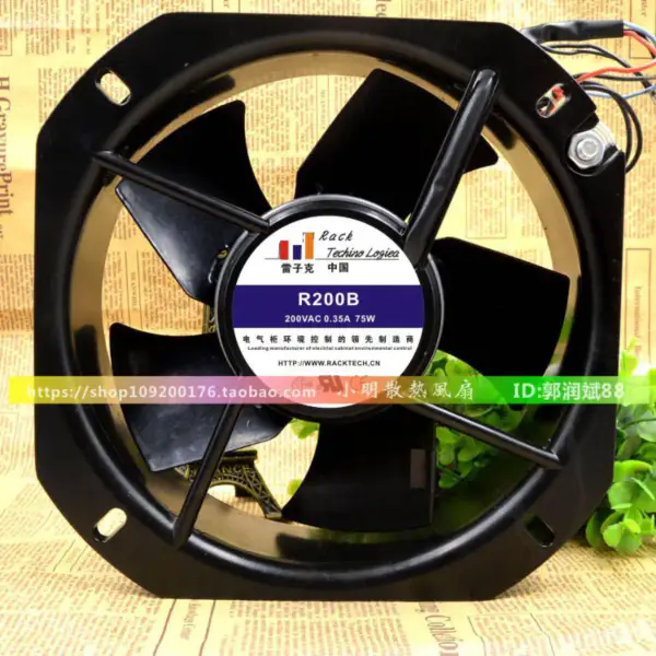 R200B 225*225*80MM 190MM Ventilador AC230V 0.29A 22580