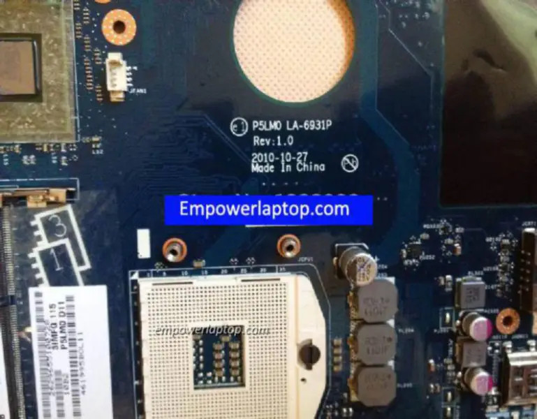 Placa base Acer 5950 5950G P5LM0 LA-6931P