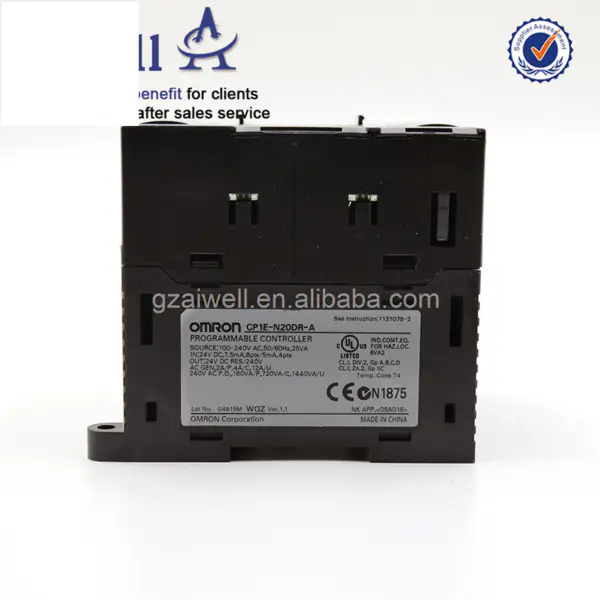 Controlador de Programación PLC Industrial Omron CP1E-N20DR-A