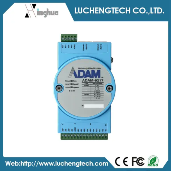 Advantech ADAM-6217-AE Módulo Modbus TCP de entrada analógica aislada de 8 canales