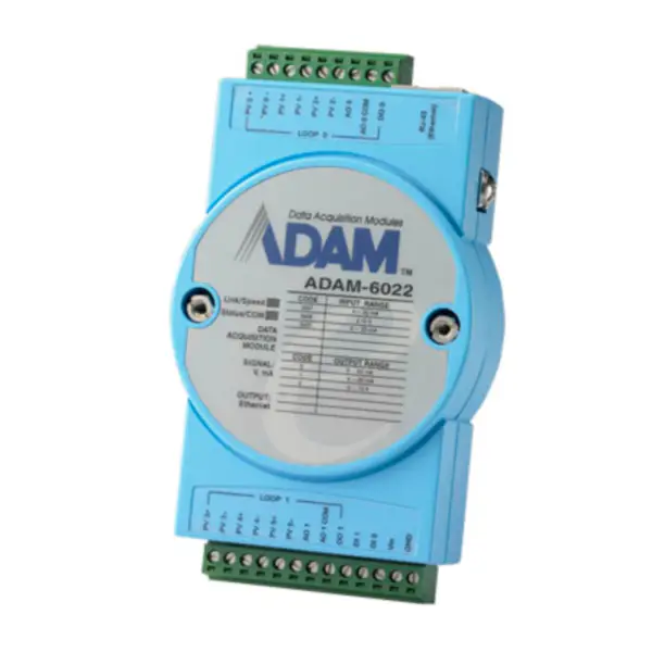 Controlador PID de doble lazo basado en Ethernet Advantech ADAM-6022-A1E