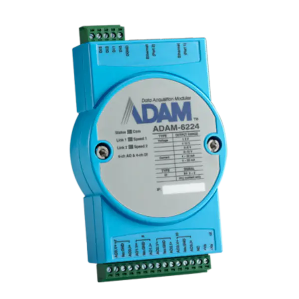 Advantech ADAM-6224-AE Módulo Modbus TCP de salida analógica aislada de 4 canales