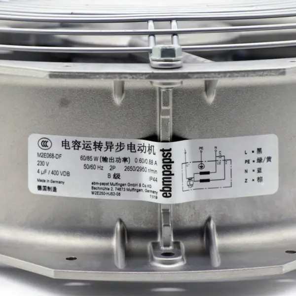 W2E250-HJ52-06 280*280*80mm 230V Completo Metal Alta Temperatura Armario Rittal Ventilador Enfriador Energía Eólica