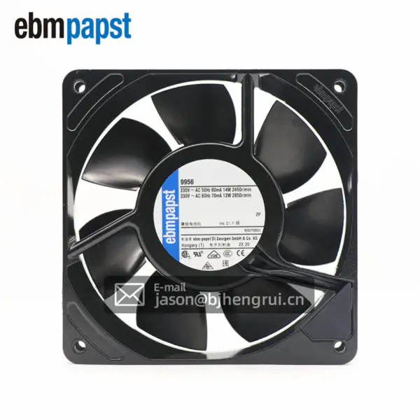 230V 8/9W 12025 12CM Ac Ventilador Axial Resistente a Altas Temperaturas Mecánico 9956 Ebmpapst Ventilador de Enfriamiento