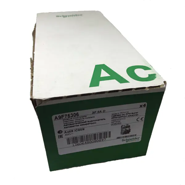 SCHNEIDER ELECTRIC IC60N disyuntor miniatura 3P 6A curva D