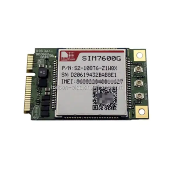 SIMCom SIM7600X-PCIE LTE CAT1 4G CAT-M&NB-IoT Módulo SIM7600E/SIM7600A/SIM7600SA/SIM7600G/SIM7600NA MINI PCIe