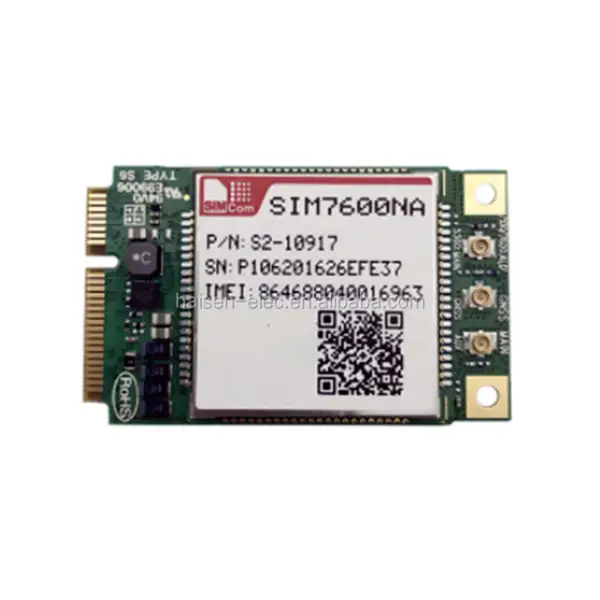 SIMCom SIM7600X-PCIE LTE CAT1 4G CAT-M&NB-IoT Módulo SIM7600E/SIM7600A/SIM7600SA/SIM7600G/SIM7600NA MINI PCIe
