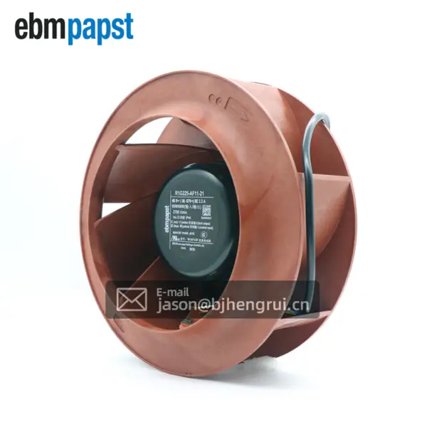 Ebmpapst R1G225-AF11-21 Ventilador centrífugo de 225mm 95W 2.2A EC Curvado hacia atrás para Armarios de Red
