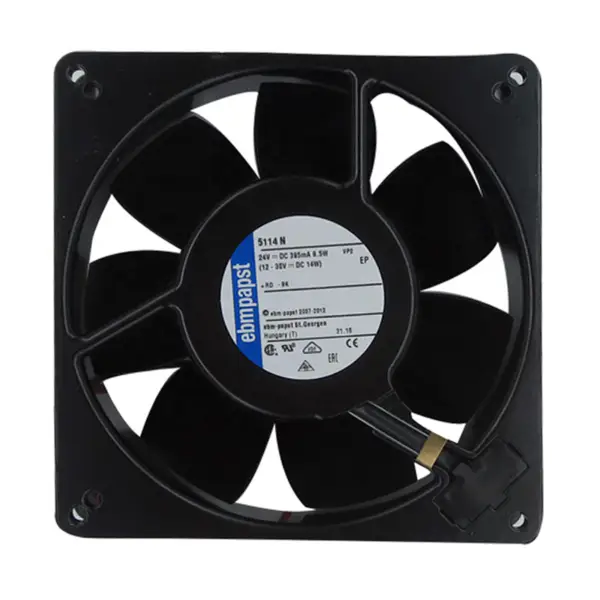 Ventilador resistente a altas temperaturas TYP 5114N 24V 9.5W EBM-PAPST 135*135*38 MM