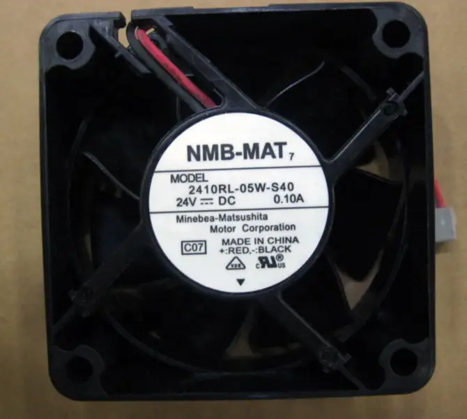 NMB-MAT 2410RL-05W-S40 DC 24V 0,10A 6025 Ventilador con inversor de 2 hilos