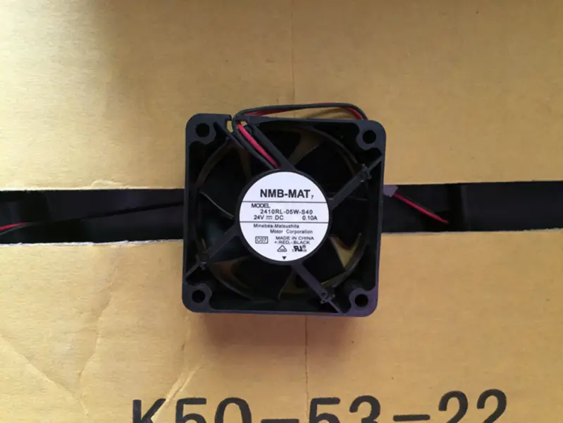 NMB-MAT 2410RL-05W-S40 DC 24V 0,10A 6025 Ventilador con inversor de 2 hilos