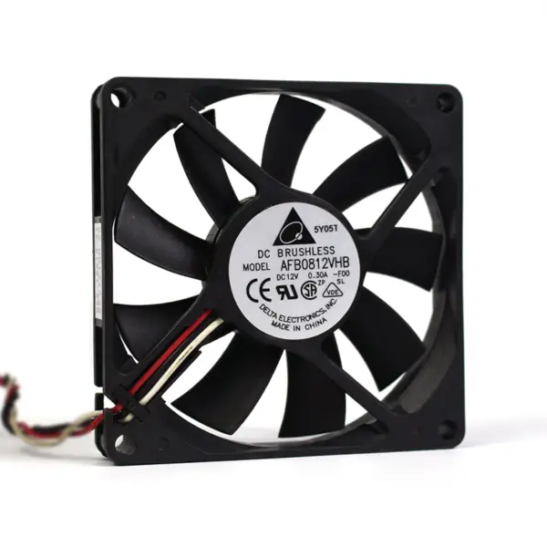 Delta 8CM 8025 12V 0.41A AFB0812VH fuente de alimentación chasis detección placa base ventilador de refrigeración