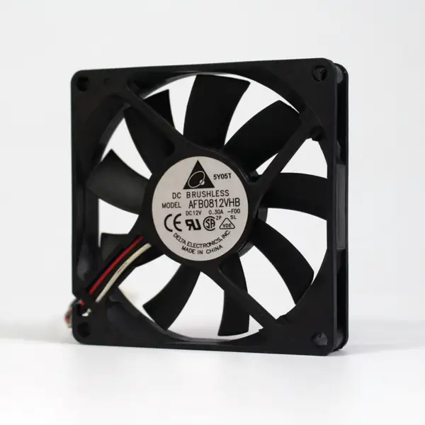 Delta 8CM 8025 12V 0.41A AFB0812VH fuente de alimentación chasis detección placa base ventilador de refrigeración