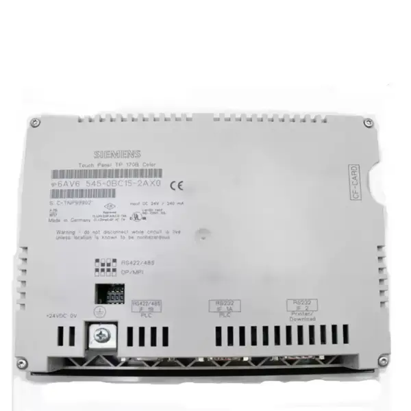 Siemens Simatic Pantalla LCD Touch Panel TP170B Display HMI 6AV6545-0BC15-2AX0 para PLC DE Paquete con sellado de fábrica