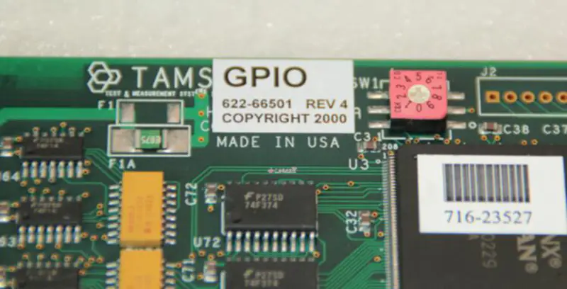 TAMS GPIO Tarjeta de captura 622-66501 REV 4 Interfaz PCI placa base industrial