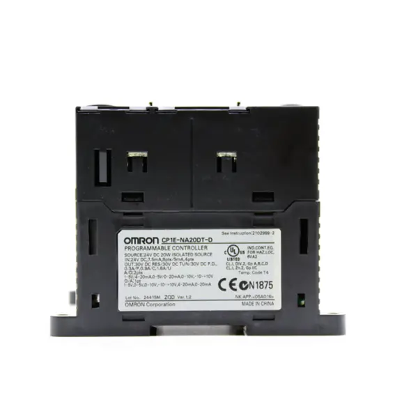 Automatización Controlador de máquina Omron PLC CP1E N20 Módulo CPU CP1E-NA20DT-D