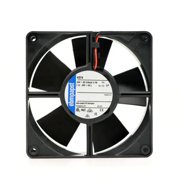 Original Nuevo Ebmpapst MULTIFAN 24VDC 12CM 4374-123 105.9CFM 3000RPM Ventilador de refrigeración axial