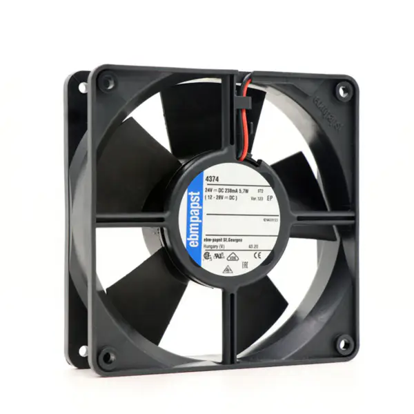 Original Nuevo Ebmpapst MULTIFAN 24VDC 12CM 4374-123 105.9CFM 3000RPM Ventilador de refrigeración axial