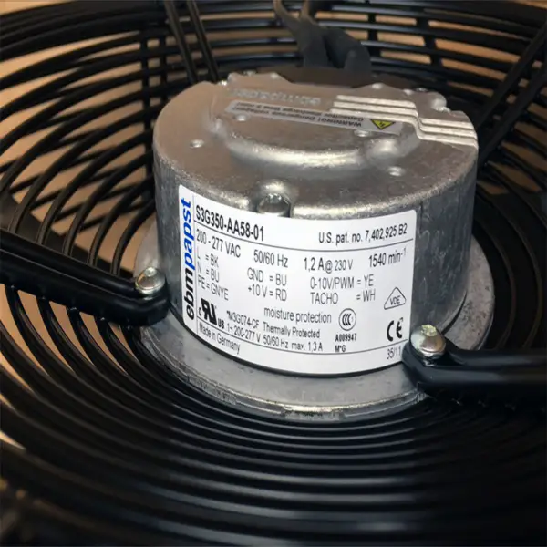 ebmpapst S3G350-AA58-01 Ventilador 230V 1.2A rotor externo IP44 resistente al agua