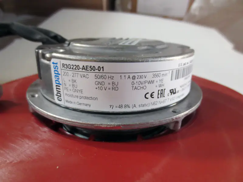 Ebmpapst R3G220-AE50-01 Ventilador EC200-277V