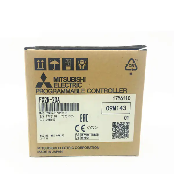 Venta caliente Mitsubishi FX2N Serie PLC FX2N 2DA Módulo de salida analógica FX2N-2DA