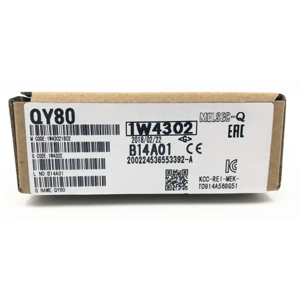 PLC de la serie Q de Mitsubishi Melsec Unidad de salida de transistor de 16 puntos QY80