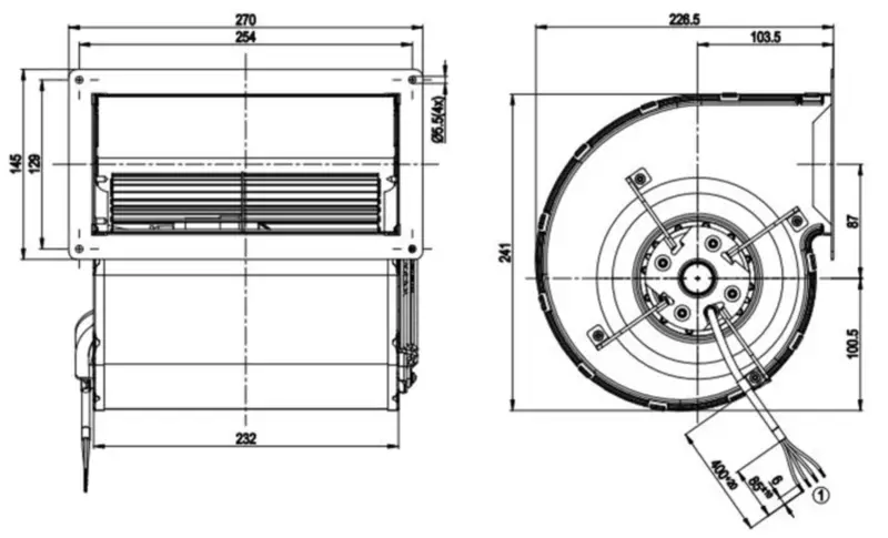 Ventilador Ebmpapst D4E160-EG06-07