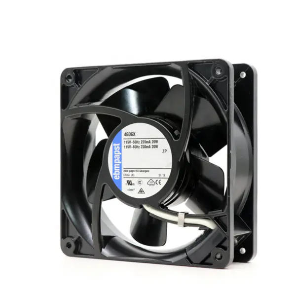 tamaño 119 x 119 x 38mm 115 V AC flujo de aire 180m3 / h 3100rpm 4606X ebmpapst ventilador de refrigeración