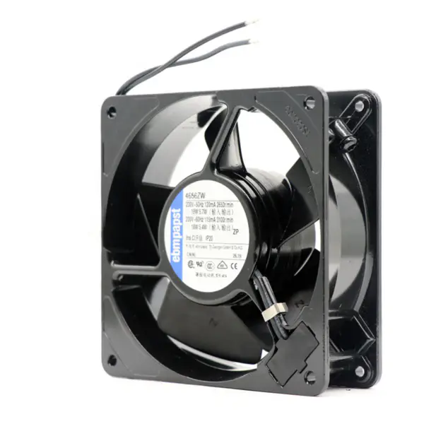 tamaño 119 x 119 x 38mm 230 V AC flujo de aire 160m3 / h 2650rpm 4656ZW ebmpapst ventilador de refrigeración