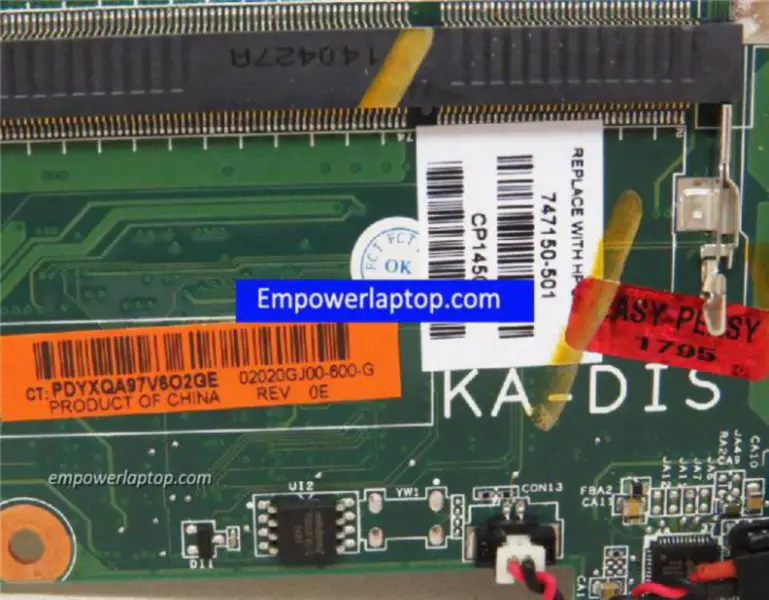 Placa base HP 15-D A6-5200 747150-501