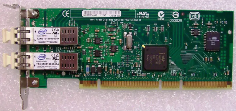 Adaptador Intel PWLA8492MFG3L20 PRO/1000 MF PCI-X de fibra dual