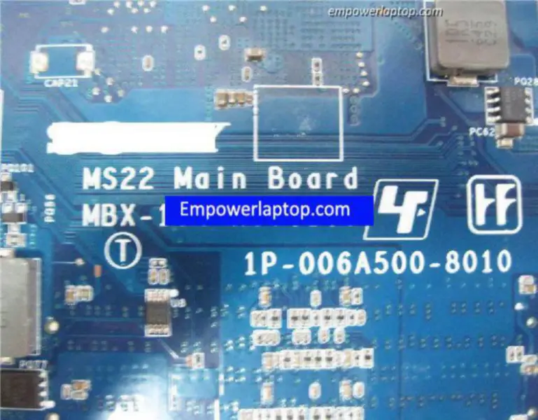 Sony Vaio VGN-AR A1217631A MS22 MBX-164 1P-006A500-8010 Placa base
